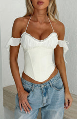Love Is Free Bustier Off White