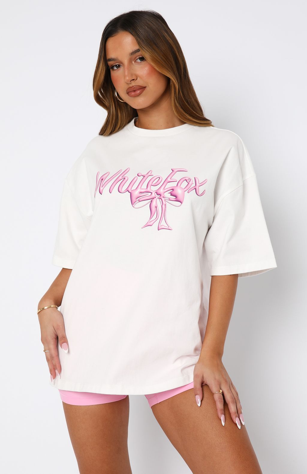 Protecting What's Mine Oversized Tee White