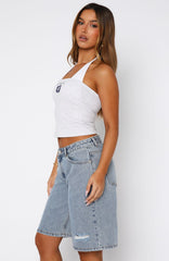 Gina Denim Shorts Light Blue