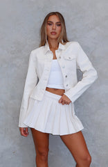Ayla Denim Jacket Cream