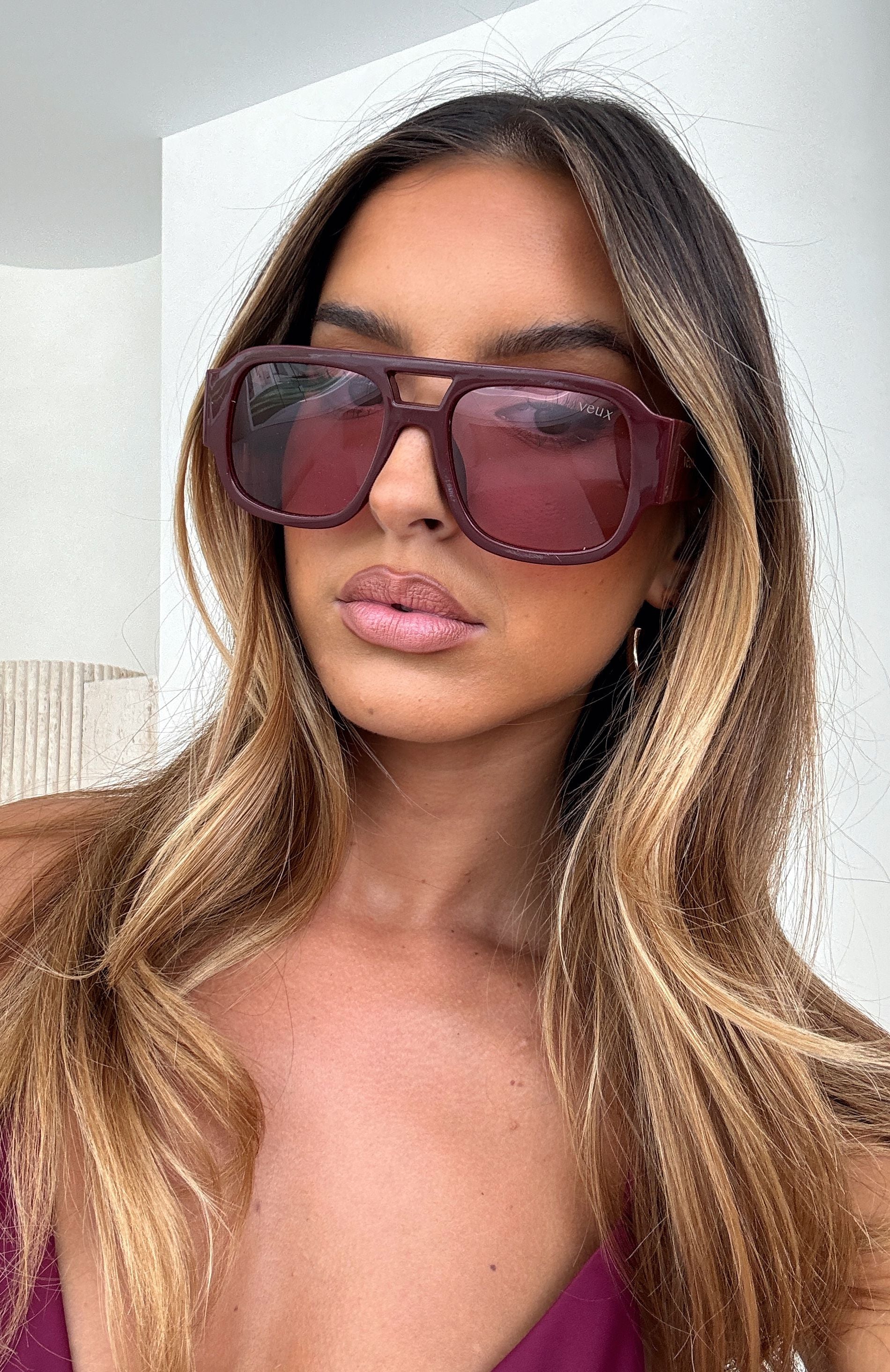Tirza Sunglasses Burgundy
