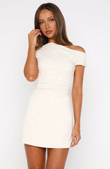 Hold The Moment Mini Dress Off White