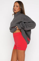Caught Up With You Bike Shorts Red
