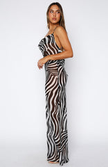 Just For Me Maxi Dress Zebra