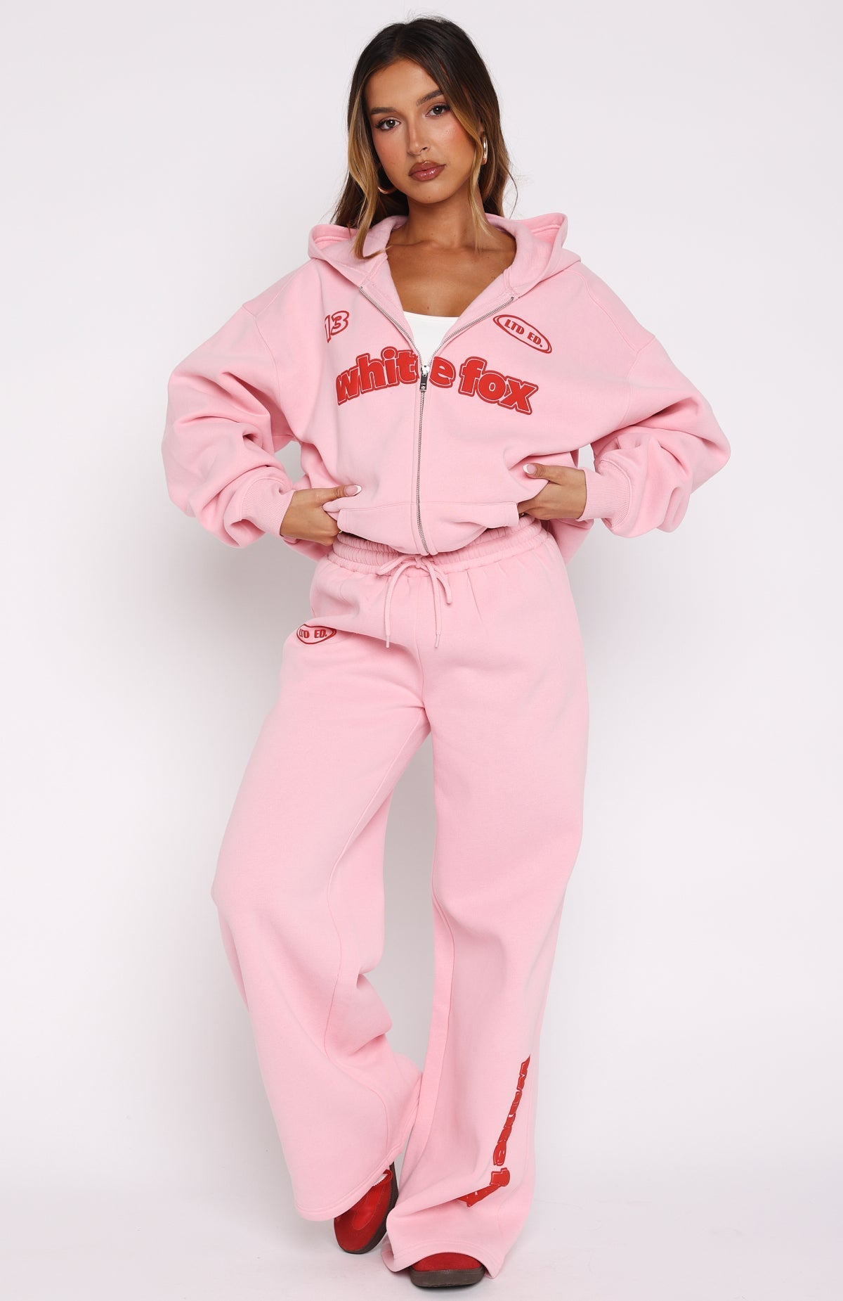 Ready To Go Wide Leg Sweatpants Pink