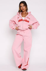 Ready To Go Wide Leg Sweatpants Pink