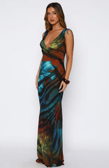 Amore Maxi Dress Teal Mirage