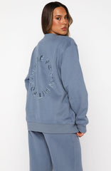Stay Lifted Oversized Sweater Ocean