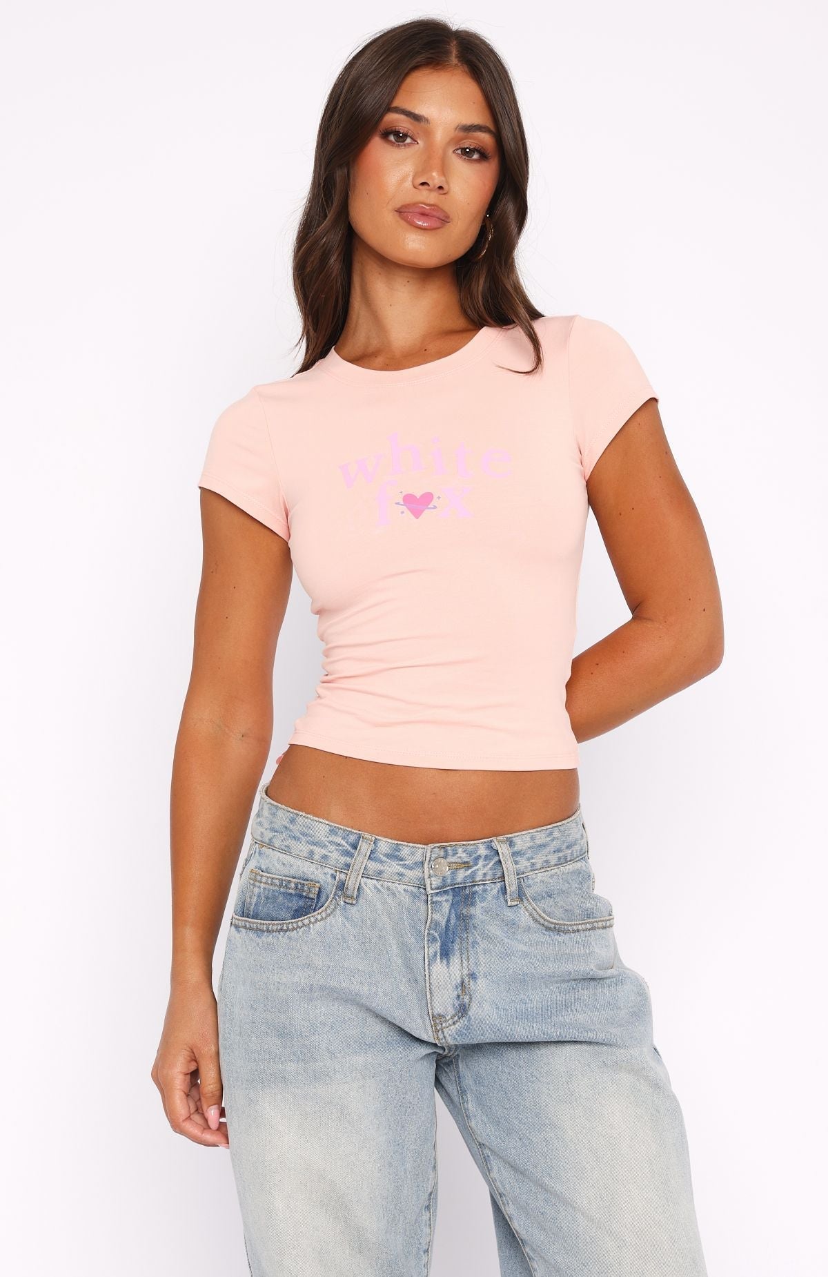 Wanting Better Things Baby Tee Peach