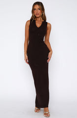 She's Back Maxi Dress Espresso