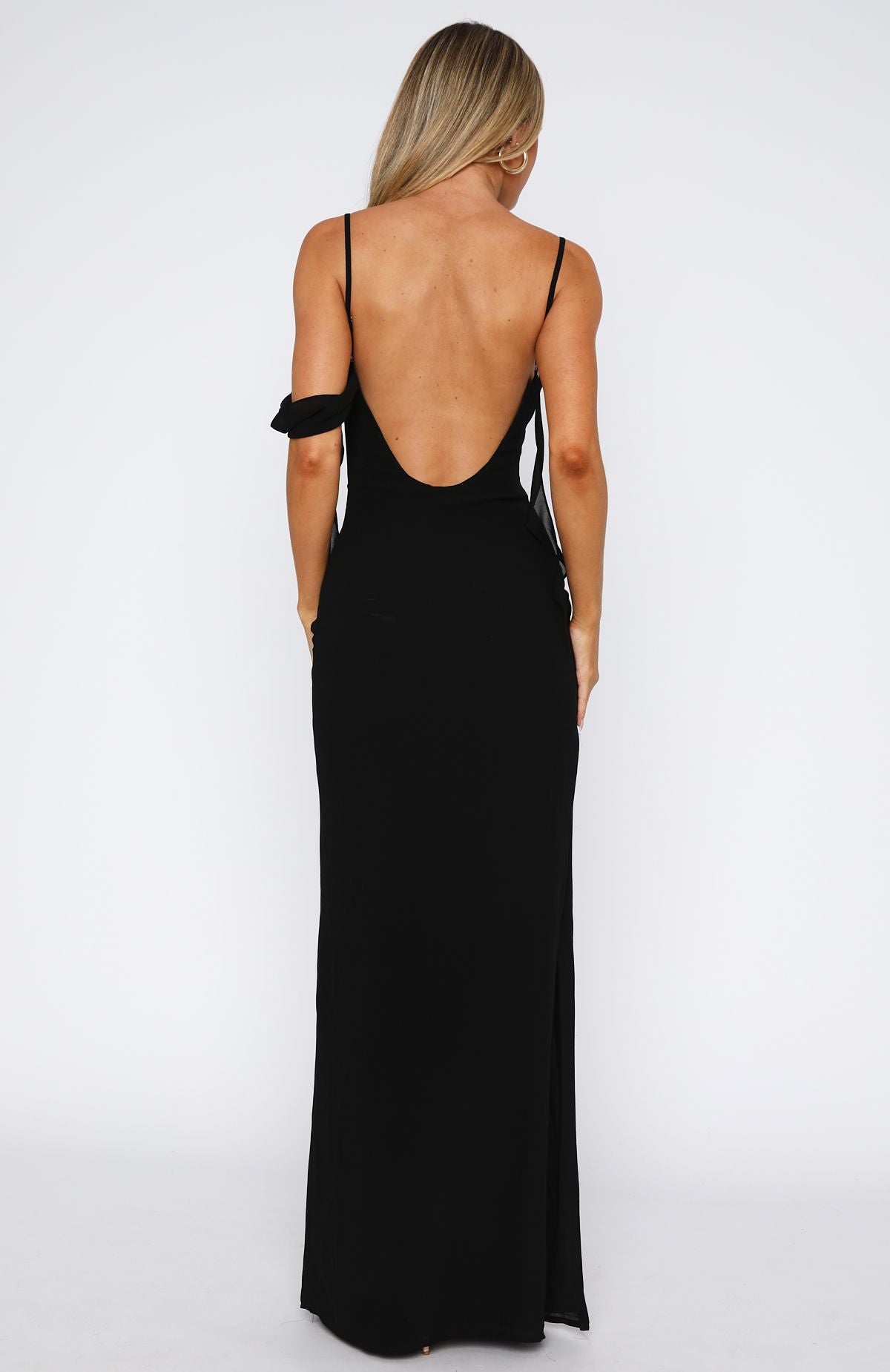 Love Blossoms Maxi Dress Black