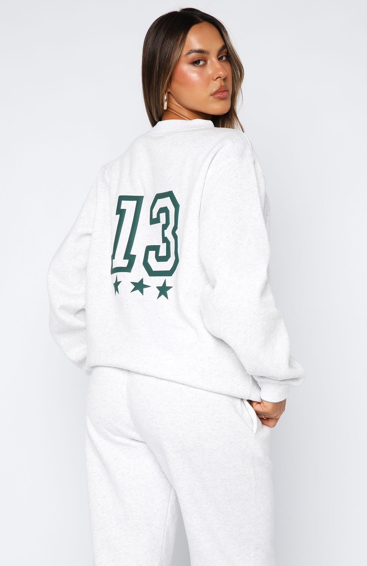 No Hesitation Oversized Sweater Grey Marle