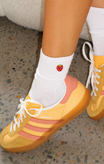 Sweetest Berry Socks White