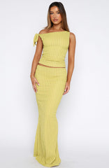 Top To Bottom Maxi Skirt Limeade