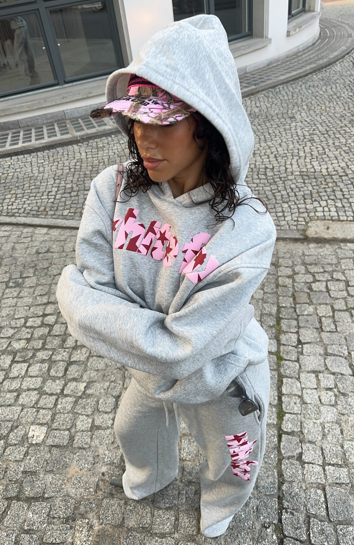 From The Archives Jaxx Oversized Hoodie Dark Grey Marle