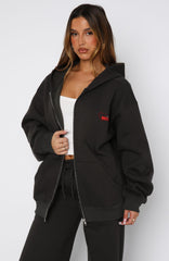Best You've Ever Had Zip Front Hoodie Charcoal