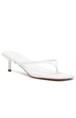 Hamptons Thong Heels White