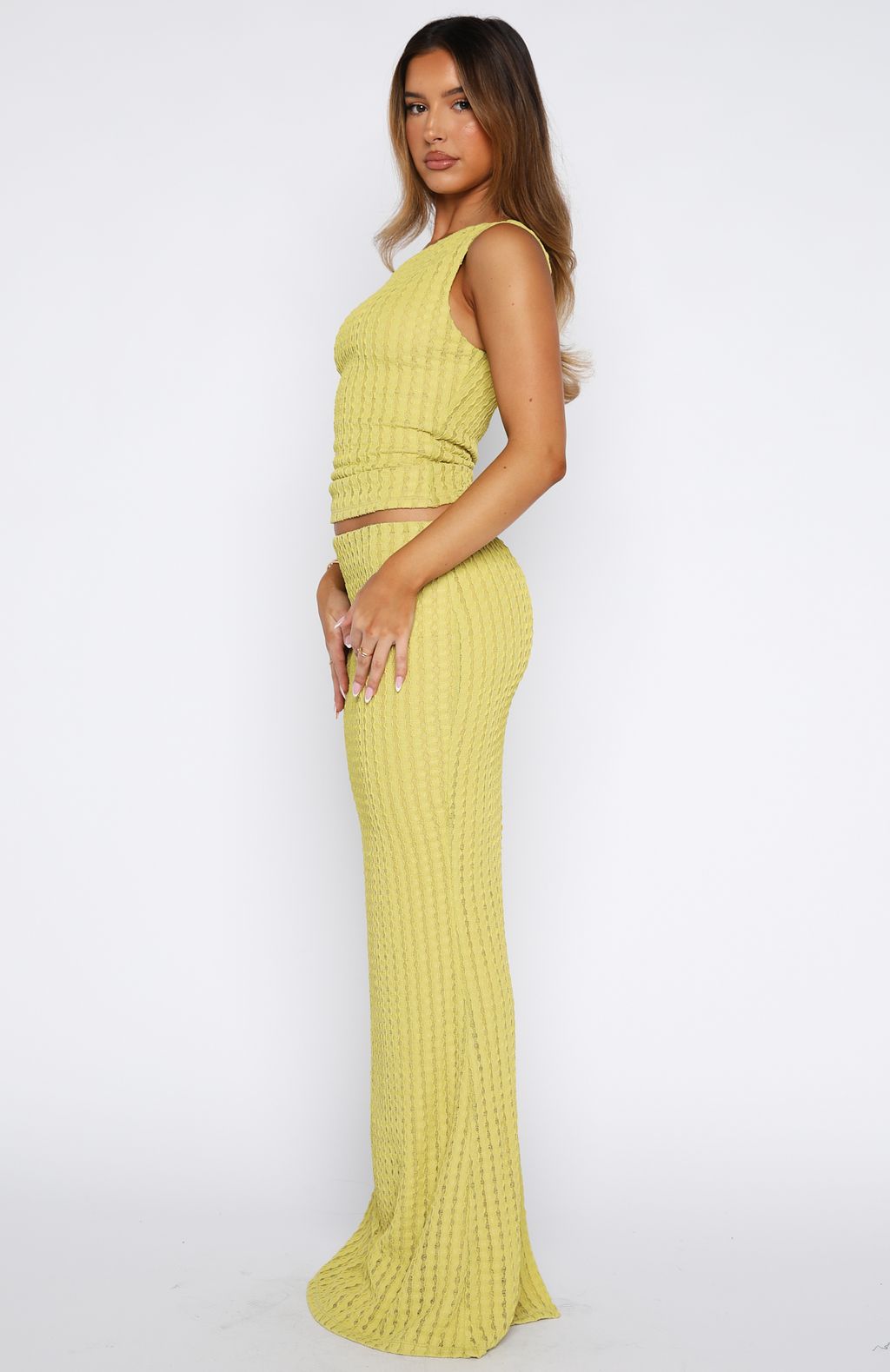 Top To Bottom Maxi Skirt Limeade
