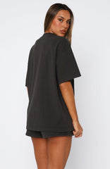 From The Archives Lexi Oversized Tee Charcoal