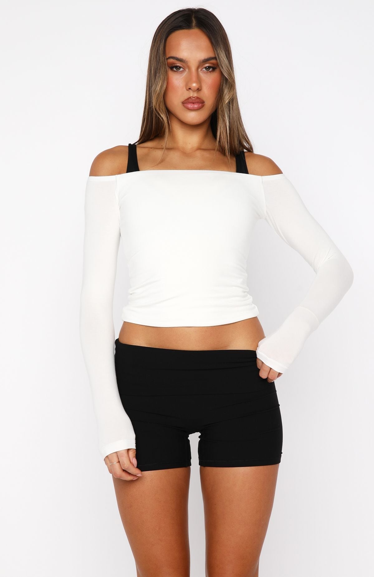 Mad For You Long Sleeve Top Cream