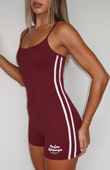 Palm Springs Edition Playsuit Burgundy