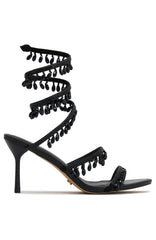 Soliel Wrap Heels Black