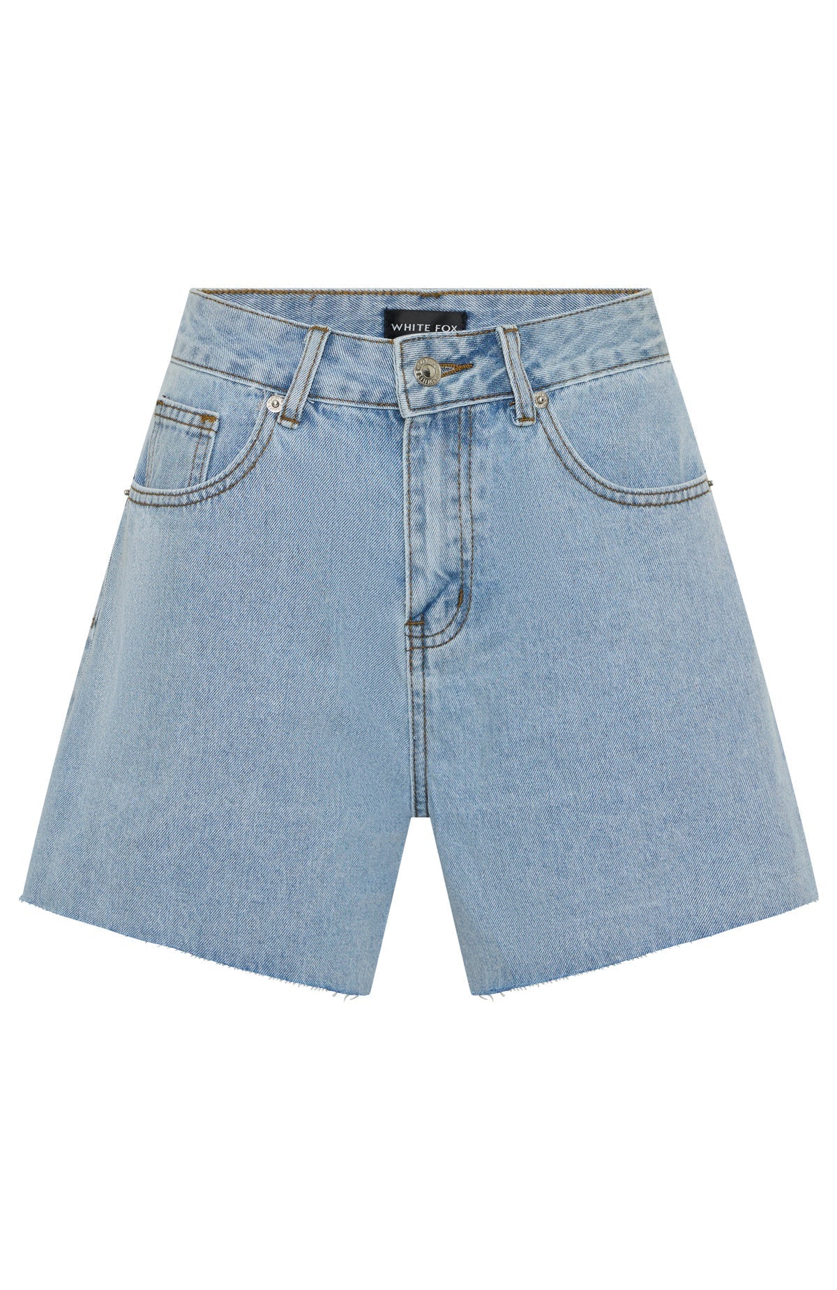 Keep It Brief Denim Shorts Light Blue