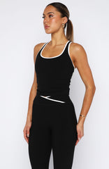 Knockout Active Tank Black/White