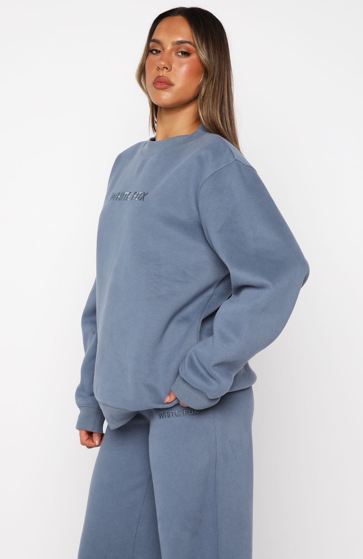 Stay Lifted Oversized Sweater Ocean