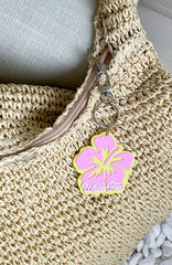Meet Me On Vacation Keychain Yellow/Pink