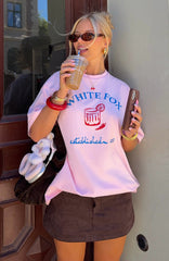 Make It Spicy Oversized Tee Pink