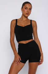 Radiate High Waisted Shorts Black