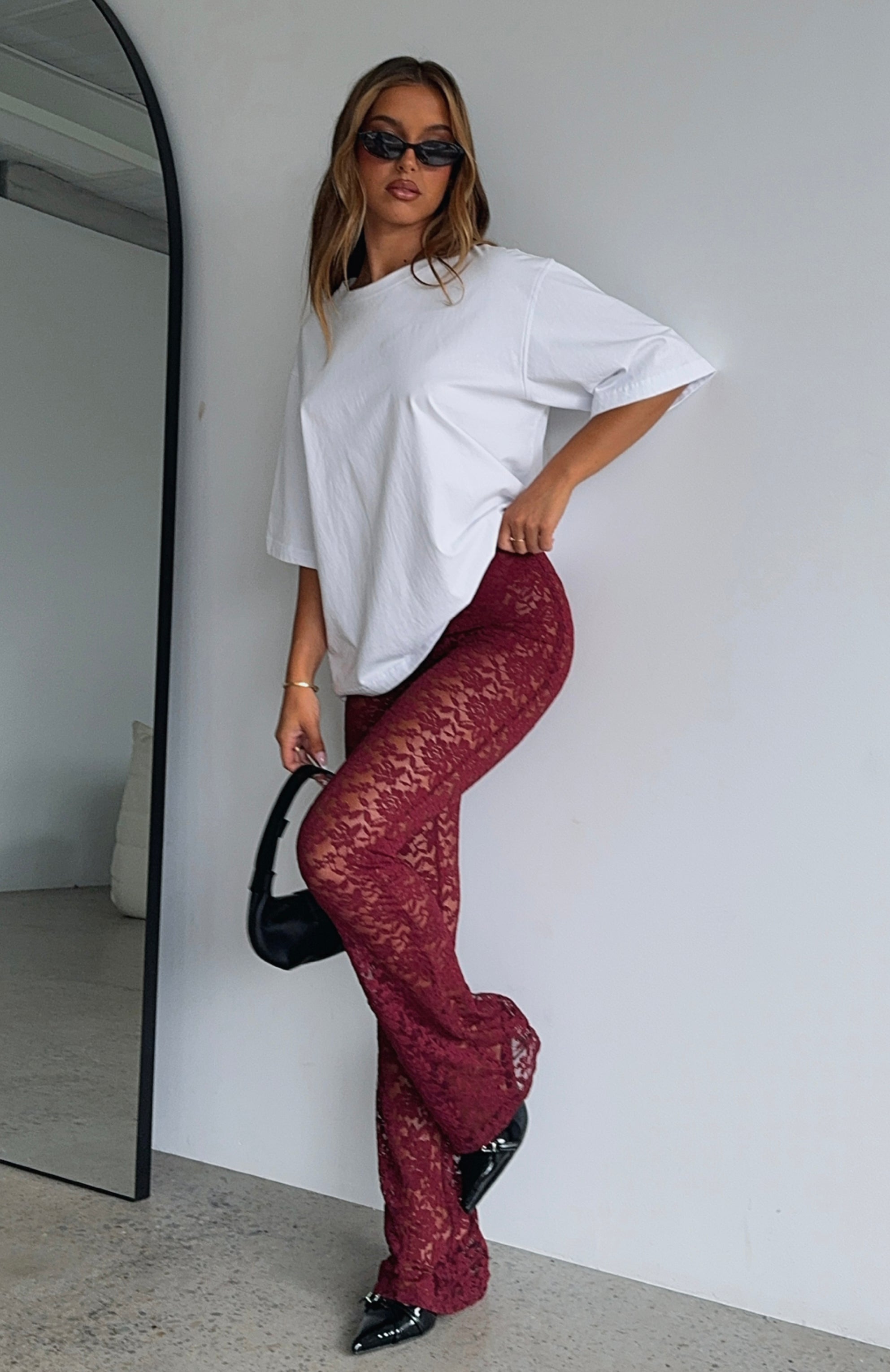 New Era Pants Wine