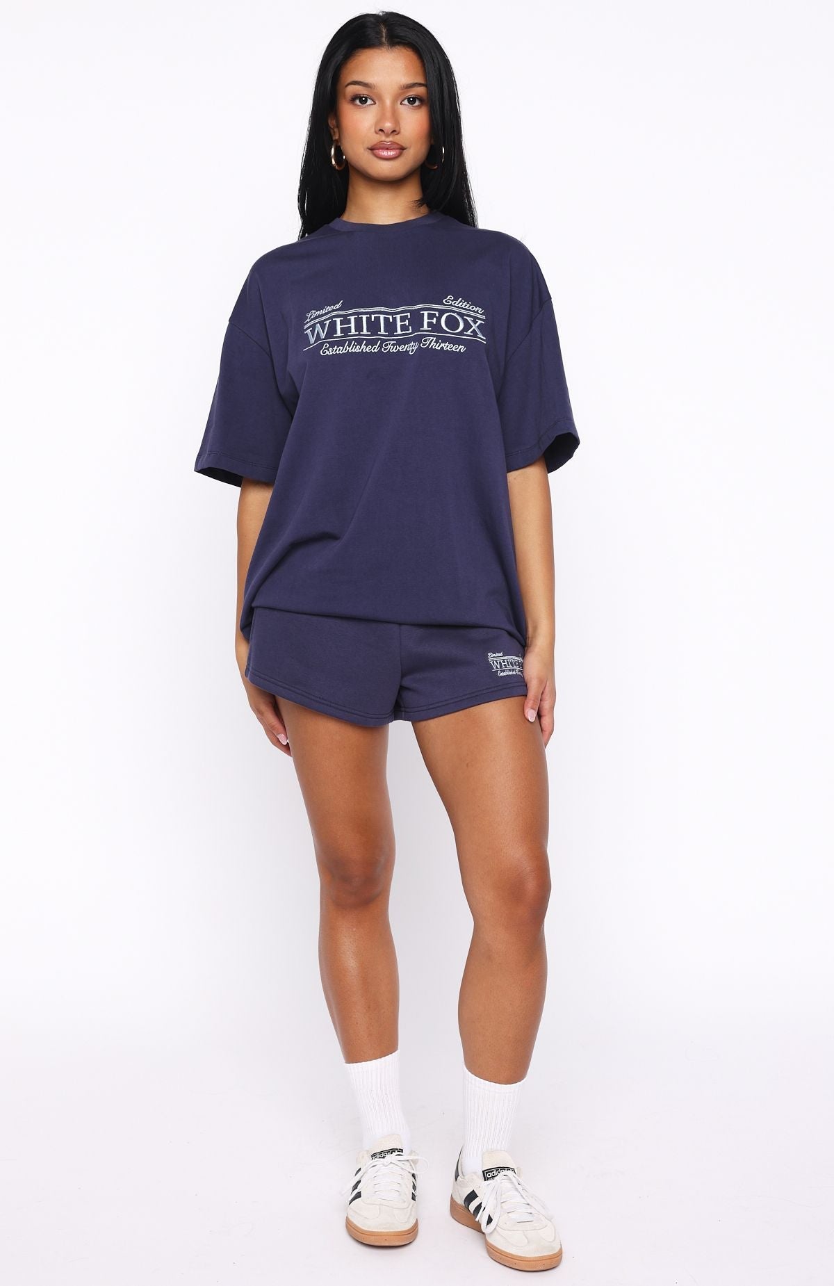 Standing My Ground Lounge Shorts Navy