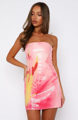 Make Up My Mind Sequin Mini Dress Blossom Petal