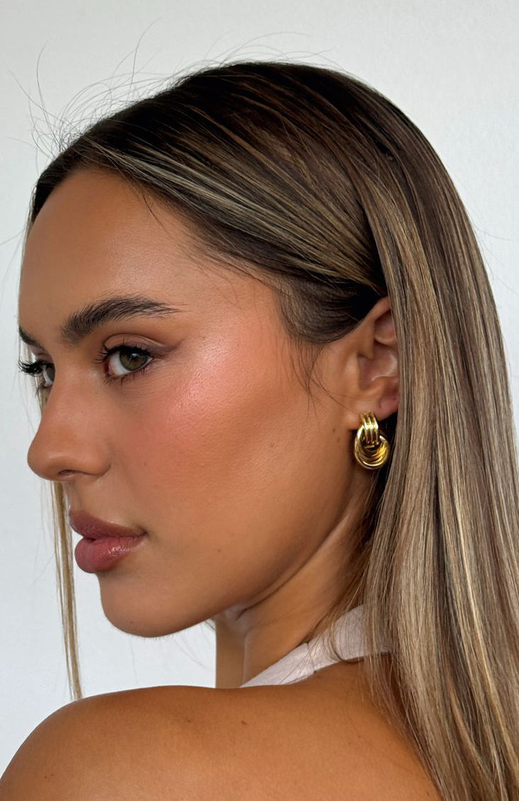William Earrings Gold