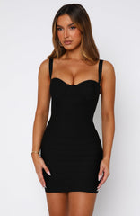 Oh My Love Bandage Mini Dress Black