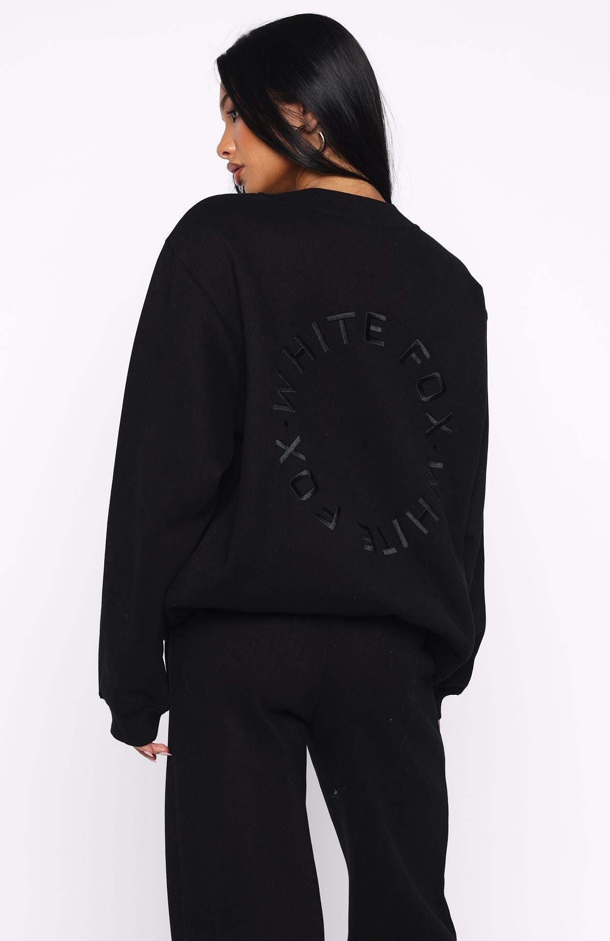 Stay Lifted Oversized Sweater Black