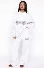 Standing My Ground Wide Leg Sweatpants Grey Marle