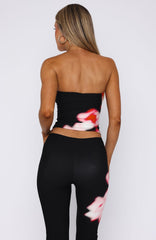 Dance To My Rhythm Strapless Top Onyx Burst