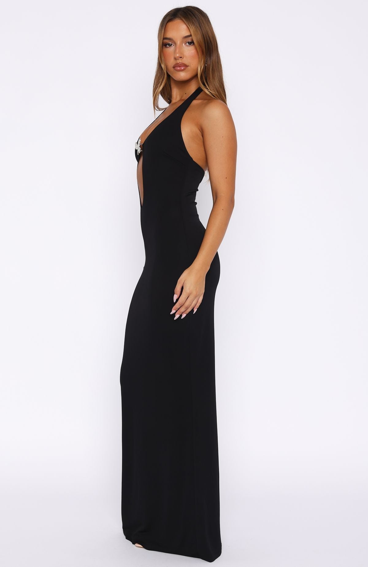 Never Be Friends Maxi Dress Black