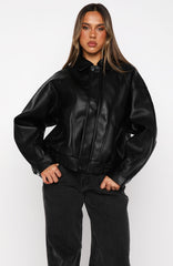 Retrograde PU Jacket Black
