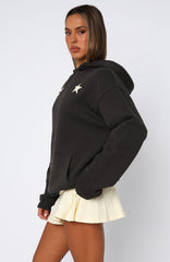 From The Archives Charli Oversized Hoodie Charcoal