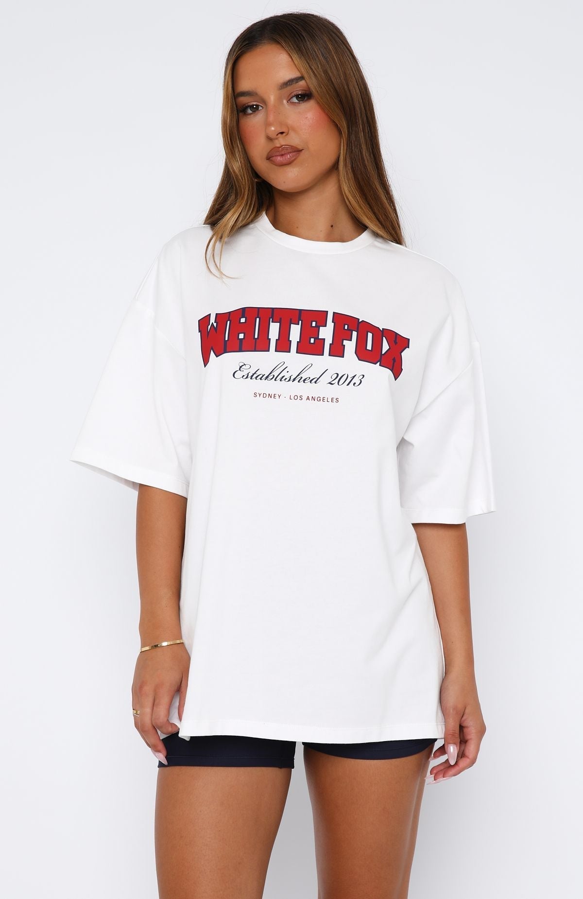 Leave It For Me Oversized Tee White