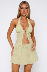 His Favourite Halter Top Matcha