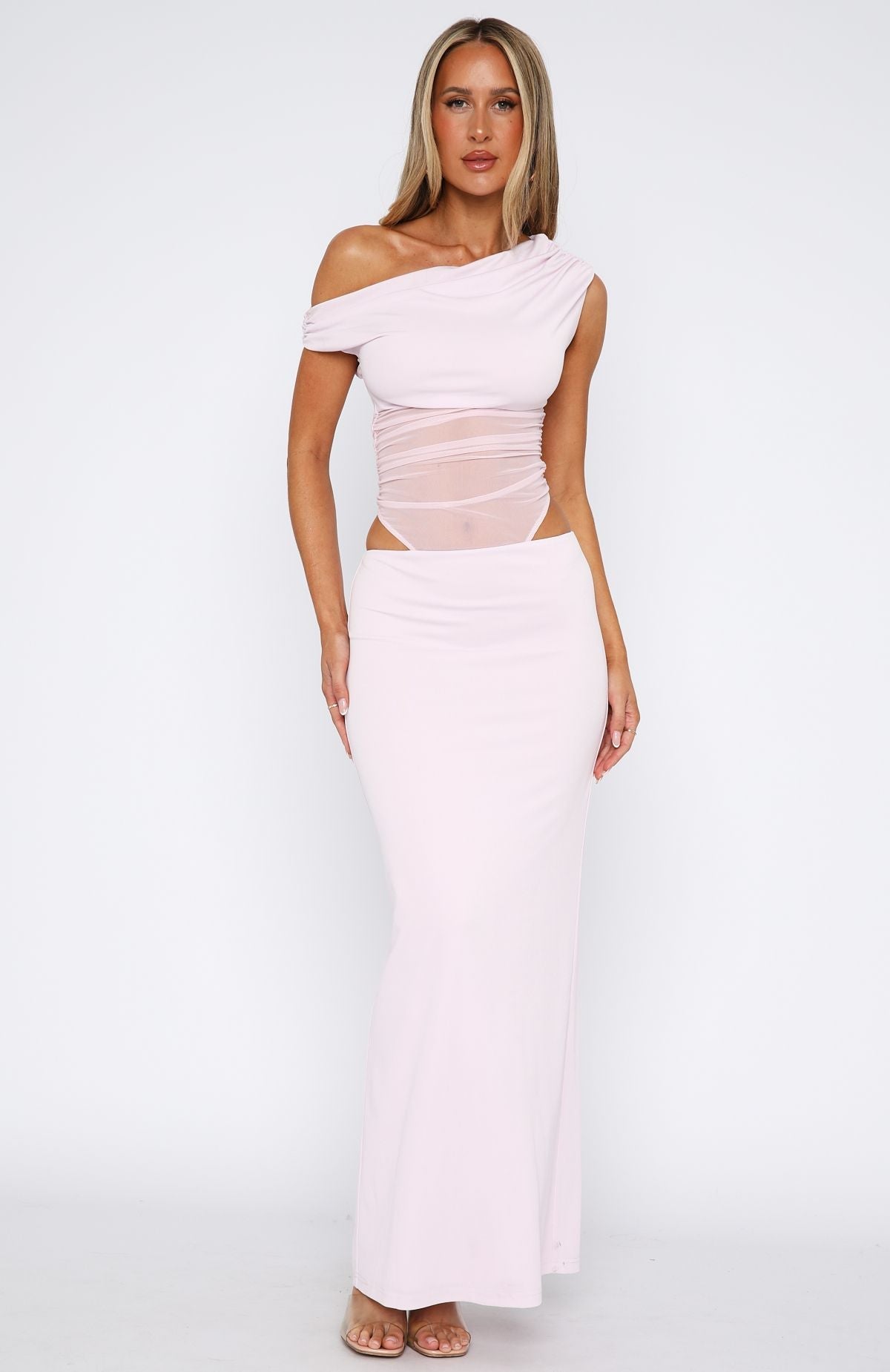 Girls Night Maxi Dress Baby Pink