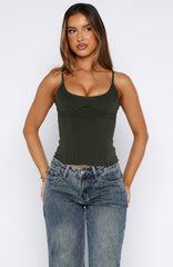Honey Baby Bustier Khaki