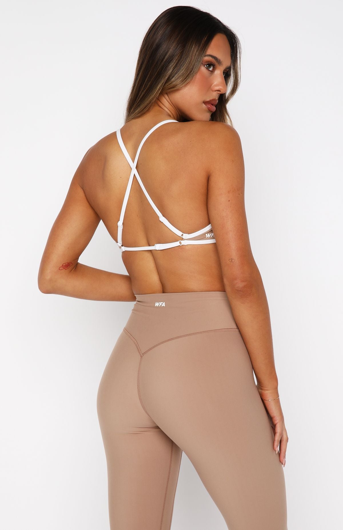Relentless Sports Bra Caramel/White