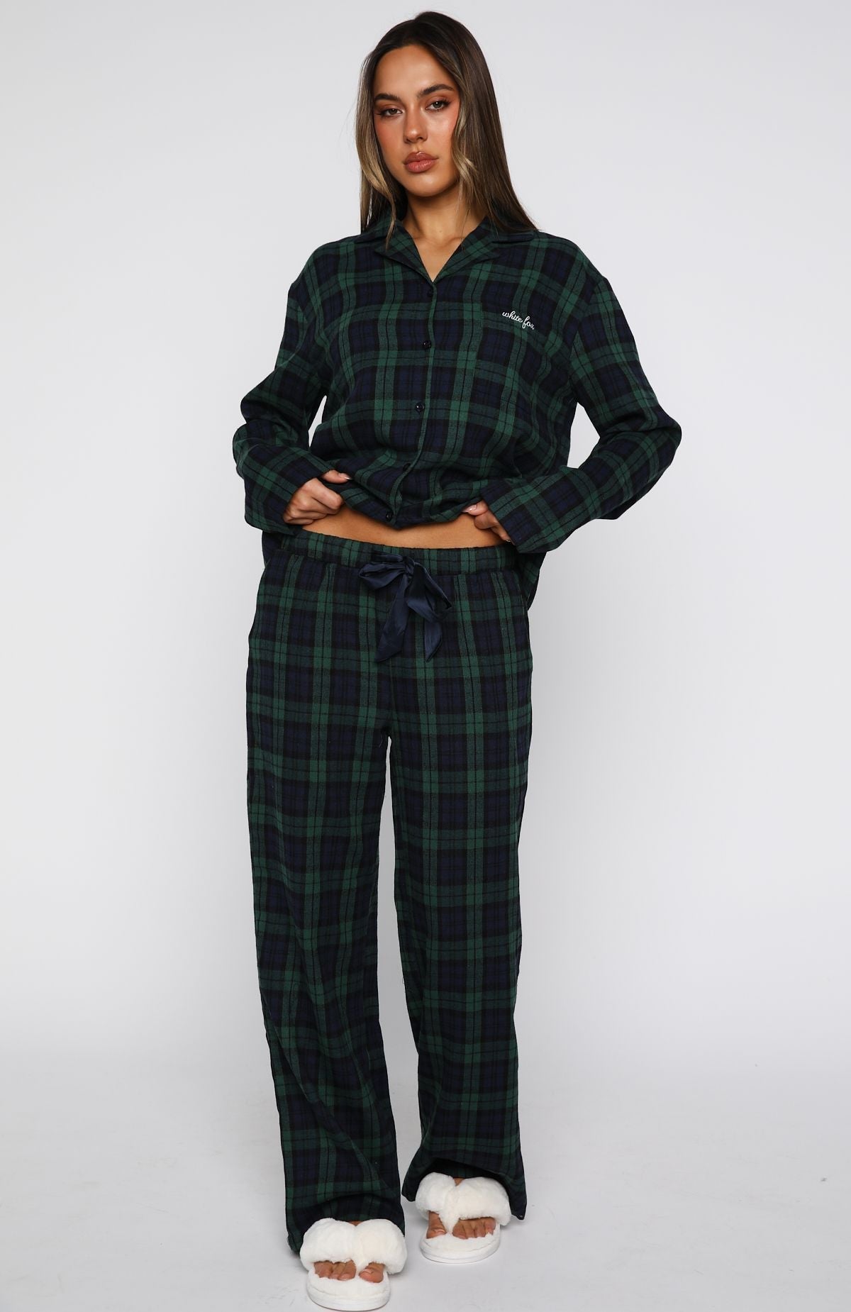 That Time Of Year Pyjama Pants Green/Navy
