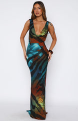 Amore Maxi Dress Teal Mirage